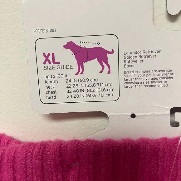 NWT XL Boots & Barkley Pink Dog Sweater - Picture 5 of 5